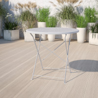 Flash Furniture CO-4-SIL-GG 30" Folding Patio Table in Gray