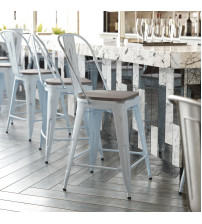 Flash Furniture ET-3534-24-DB-PL1G-GG Carly Commercial Grade 24