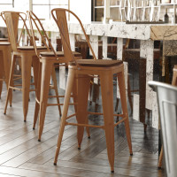 Flash Furniture ET-3534-30-OR-PL1T-GG Carly Commercial Grade 30