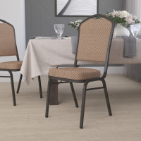Flash Furniture HERCULES Stacking Banquet Chair Gold Fabric w/ Gold Vein Frame FD-C01-GOLDVEIN-GO-GG