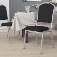 Flash Furniture FD-C01-S-11-GG Banquet Stack Chair in Black