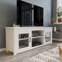 Flash Furniture GC-MBLK65-WH-GG Sheffield Classic TV Stand up to 80