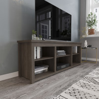 Flash Furniture GC-MBLK66-ESP-GG Kilead Farmhouse TV Stand for up to 80