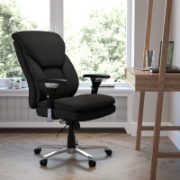 Flash Furniture GO-2085-GG HERCULES Series Black Fabric Executive Swivel Chair