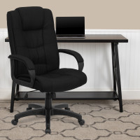 Flash Furniture High Back Black Fabric Executive Office Chair GO-5301B-BK-GG