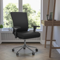 Flash Furniture GO-WY-85-7-GG 24/7 Leather Chair in Black