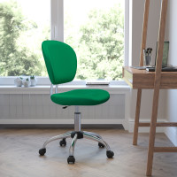 Flash Furniture Mid-Back Bright Green Task Chair with Chrome Base H-2376-F-BRGRN-GG