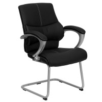 Flash Furniture Black Leather Executive Side Chair H-9637L-3-SIDE-GG