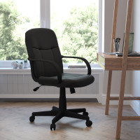 Flash Furniture Mid-Back Black Glove Vinyl Executive Office Chair H8020-GG