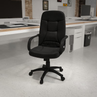 Flash Furniture High Back Black Glove Vinyl Executive Office Chair H8021-GG
