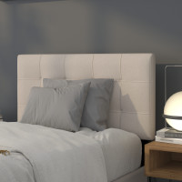 Flash Furniture HG-HB1704-T-B-GG Bedford Tufted Upholstered Twin Size Headboard in Beige Fabric 