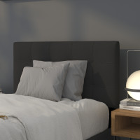 Flash Furniture HG-HB1704-T-BK-GG Bedford Tufted Upholstered Twin Size Headboard in Black Fabric 