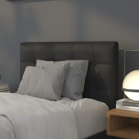 Flash Furniture HG-HB1705-T-BK-GG Lennox Tufted Upholstered Twin Size Headboard in Black Vinyl 