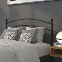 Flash Furniture HG-HB1706-F-GG Woodstock Decorative Black Metal Full Size Headboard 