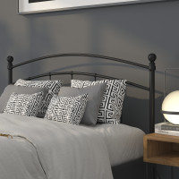 Flash Furniture HG-HB1706-Q-GG Woodstock Decorative Black Metal Queen Size Headboard 