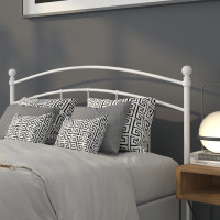 Flash Furniture HG-HB1706-WH-Q-GG Woodstock Decorative White Metal Queen Size Headboard 