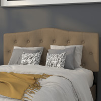 Flash Furniture HG-HB1708-F-DBR-GG Cambridge Tufted Upholstered Full Size Headboard in Dark Brown Fabric 