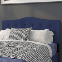 Flash Furniture HG-HB1708-F-N-GG Cambridge Tufted Upholstered Full Size Headboard in Navy Fabric 