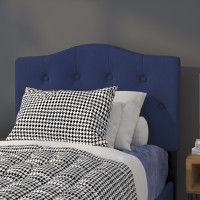 Flash Furniture HG-HB1708-T-N-GG Cambridge Tufted Upholstered Twin Size Headboard in Navy Fabric 