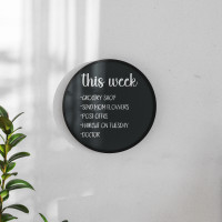 Flash Furniture HGWA-CHKCIRCLE18-BLK-GG Canterbury 18