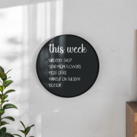 Flash Furniture HGWA-CHKCIRCLE24-BLK-GG Canterbury 24
