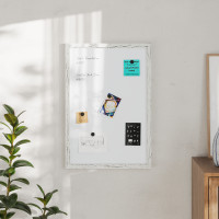 Flash Furniture HGWA-WHITE-20X30-WHTWSH-GG Bristol 20x30 Wall Mount White Board with Included Dry Erase Marker, 4 Magnets, and Eraser for Home, School or Business in Whitewashed