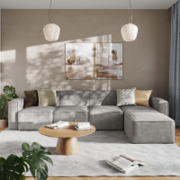Flash Furniture IS-IT2231-5PCSEC-GRY-GG Bridgetown Luxury Modular 5 Piece Sectional Sofa, Gray