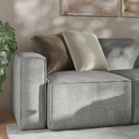 Flash Furniture IS-IT2231-LC-GRY-GG Bridgetown Luxury Modular Sectional Sofa, Left Side with Arm Rest, Gray