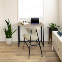 Flash Furniture JB-YJ354D-GG Small Rustic Natural Home Office Folding Computer Desk - 36
