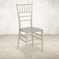 Flash Furniture LE-CHAMP-M-GG HERCULES Series Champagne Resin Stacking Chiavari Chair 