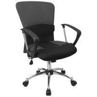 Flash Furniture Mid-Back Grey Mesh Office Chair LF-W23-GREY-GG