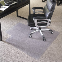 Flash Furniture MAT-124164-GG Big & Tall Capacity Carpet Chairmat with Lip in Clear
