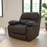 Flash Furniture Brown Leather Rocker Recliner MEN-DA3439-91-BRN-GG