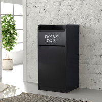 Flash Furniture MT-M8520-TRA-BLK-GG Sony Wood Tray Top Receptacle in Black