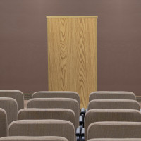Flash Furniture Oak Stand-Up Lectern MT-M8830-LECT-OAK-GG