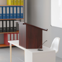 Flash Furniture Foldable Mahogany Tabletop Lectern MT-M8833-LECT-GG