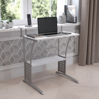 Flash Furniture Clifton White Computer Desk NAN-CLIFTON-WH-GG