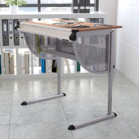 Flash Furniture Adjustable Drawing and Drafting Table with Pewter Frame NAN-JN-2433-GG