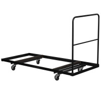 Flash Furniture Black Steel Folding Table Dolly for 30x72 Rectangular Folding Tables NG-DY3072-GG
