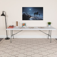 Flash Furniture 30''W x 96''L Plastic Folding Table RB-3096-GG