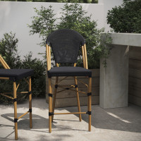 Flash Furniture SDA-AD642107-CS-BK-NAT-GG Marseille Stackable Indoor/Outdoor French Bistro 26