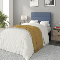 Flash Furniture TW-3WLHB21-BL-T-GG Paxton Twin Channel Stitched Fabric Upholstered Headboard, Adjustable Height from  44.5