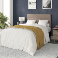 Flash Furniture TW-3WLHB21-TAN-F-GG Paxton Full Channel Stitched Fabric Upholstered Headboard, Adjustable Height from  44.5