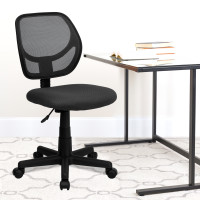 Flash Furniture Mid-Back Gray Mesh Task Chair and Computer Chair WA-3074-GY-GG