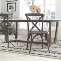 Flash Furniture X-BACK-BURDRIFT Advantage Dark Driftwood X-Back Chair