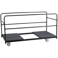 Flash Furniture XA-74-DOLLY-GG Folding Table Dolly with Carpeted Platform for Round Tables