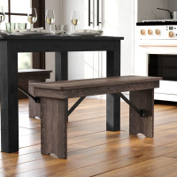 Flash Furniture XA-B-40X12-MG-GG HERCULES 40'' x 12'' Mahogany Solid Pine Folding Farm Bench