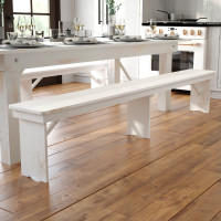 Flash Furniture XA-B-96X12-L-WH-GG HERCULES Series 8' x 12