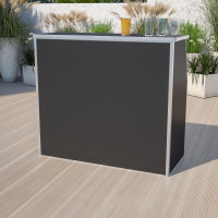 Flash Furniture XA-BAR-48-BK-GG 4' Black Laminate Foldable Bar 