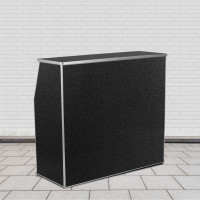Flash Furniture XA-BAR-48-MAR-GG 4' Black Marble Laminate Foldable Bar 